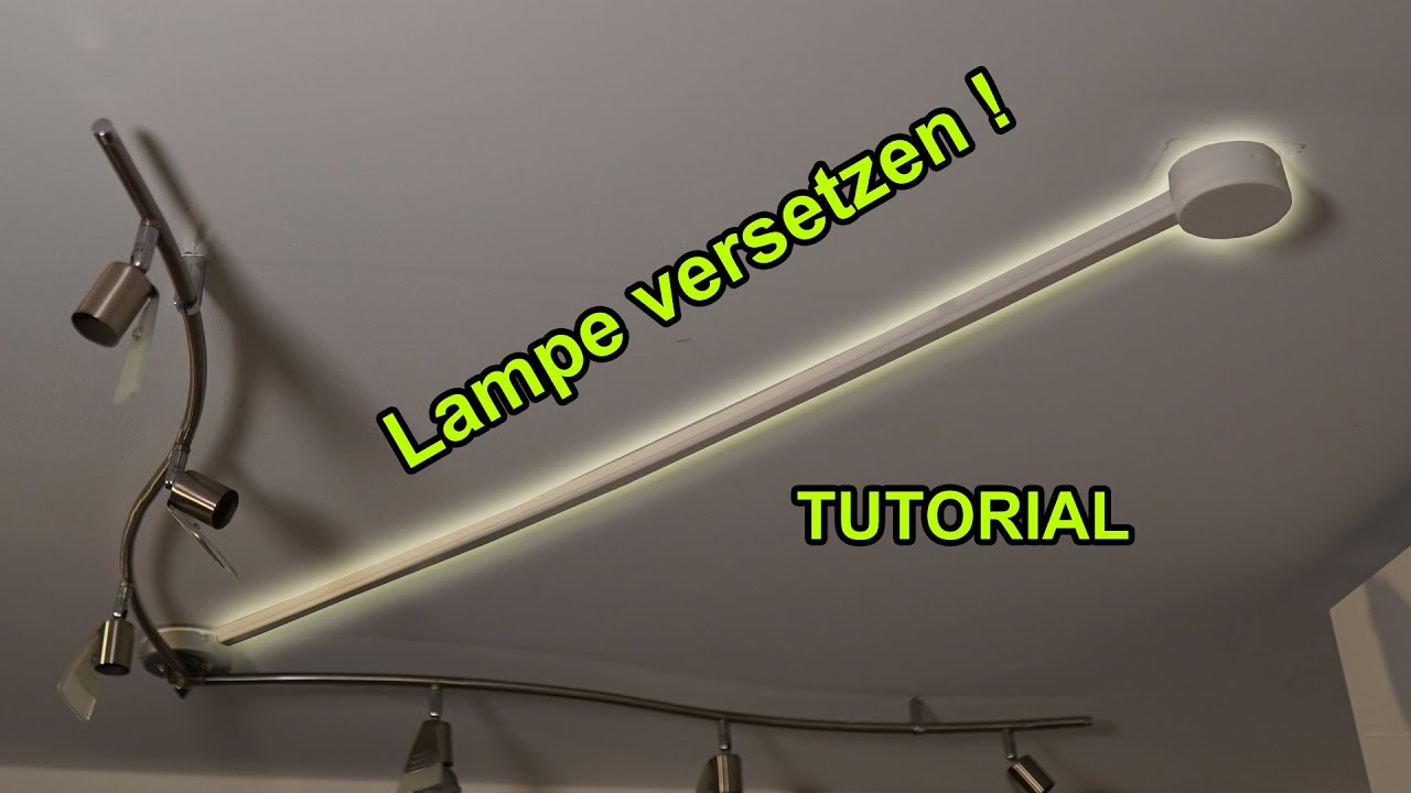 DECKENLEUCHTE VERSETZEN UND STROMKABEL VERL&Auml;NGERN! | TUTORIAL | FACTOREM | LAMPE MONTIEREN