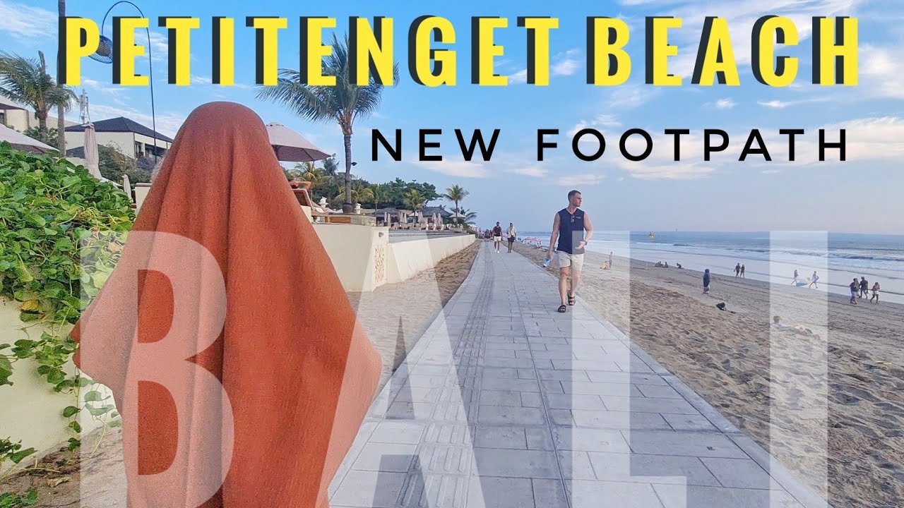 Petitenget Beach New Footpath in Seminyak Bali