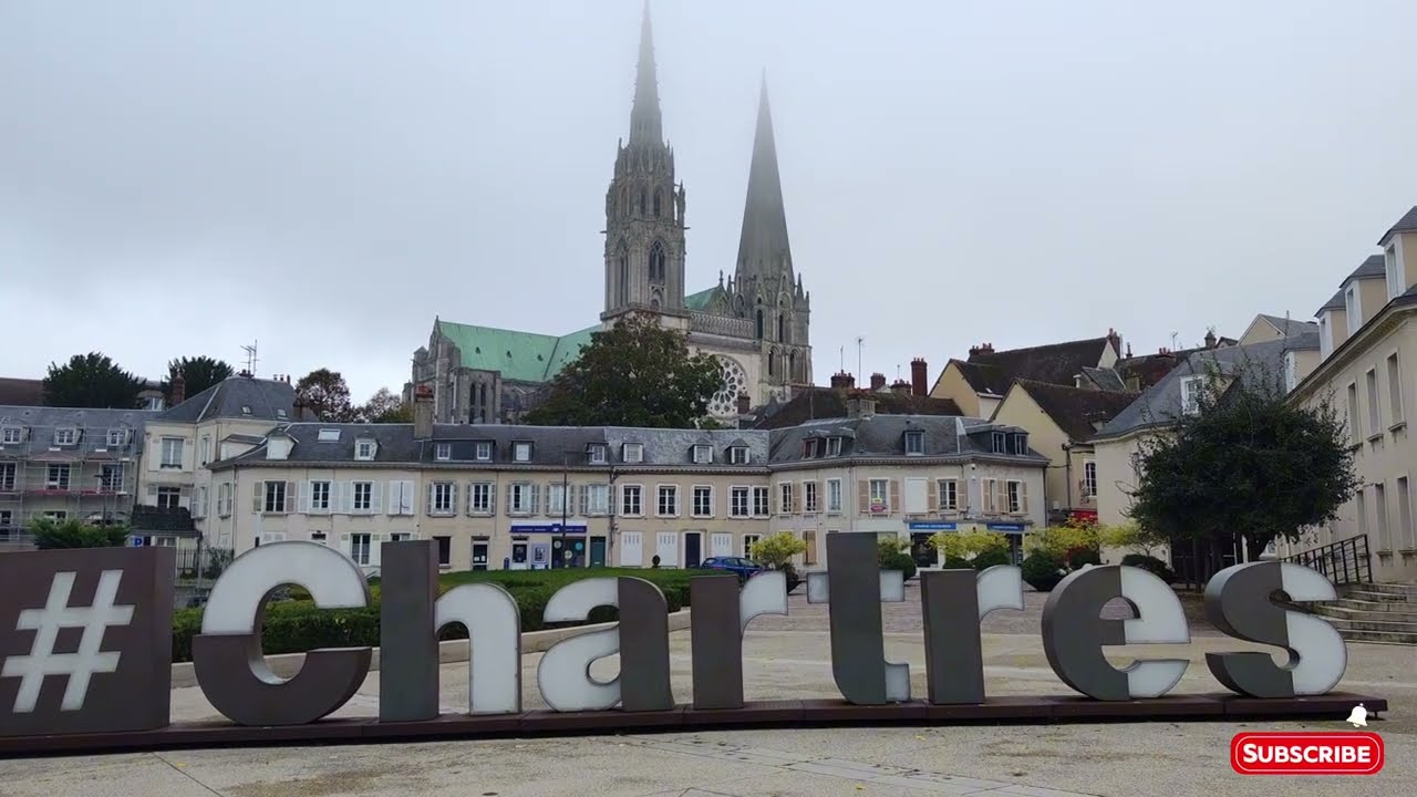 4K Chartres: A Historic French Town near of the Paris
