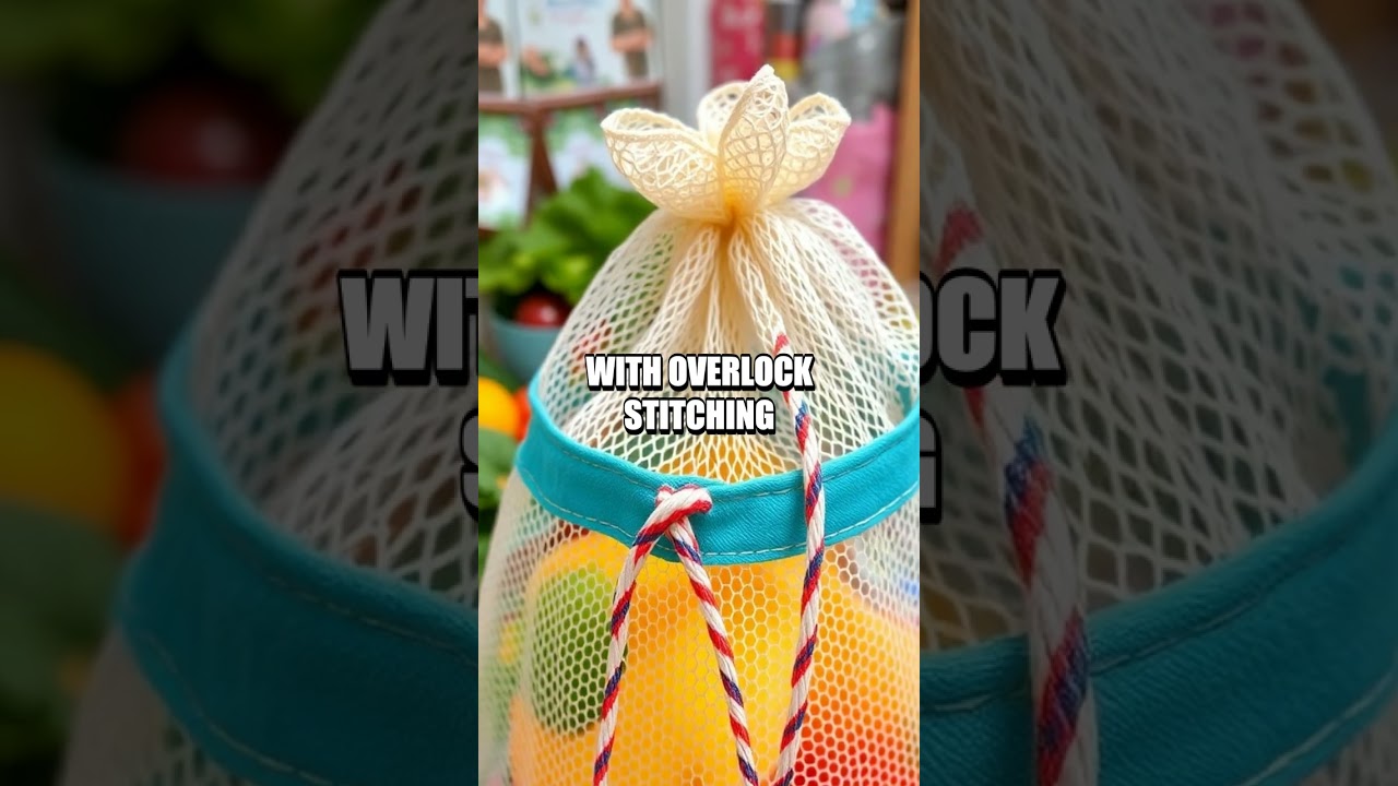Crafting Zero Waste Reusable Produce Mesh Bags
