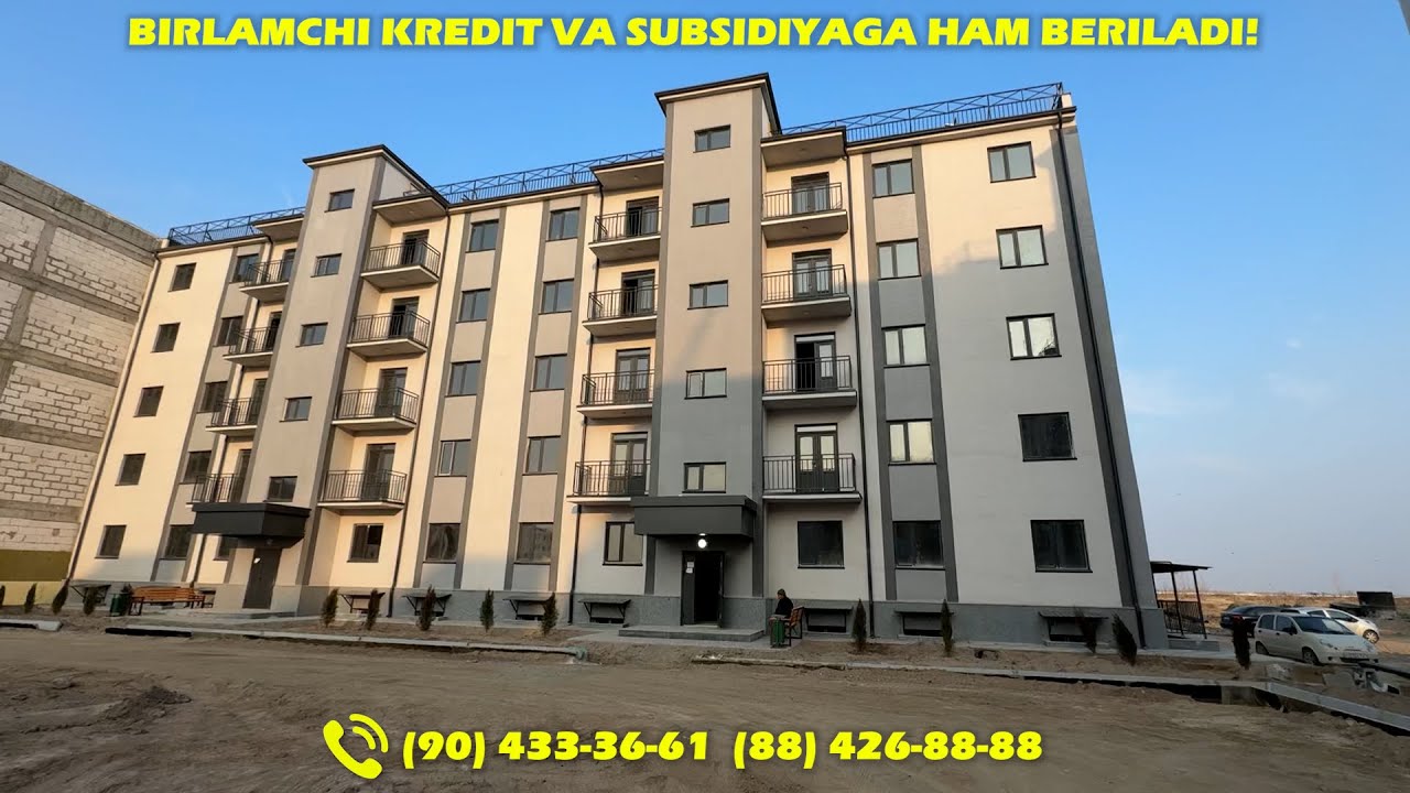 Urganch shahrida Birlamchi kredita va Subsidiyaga kvartiralara sotiladi. 90-433-36-61