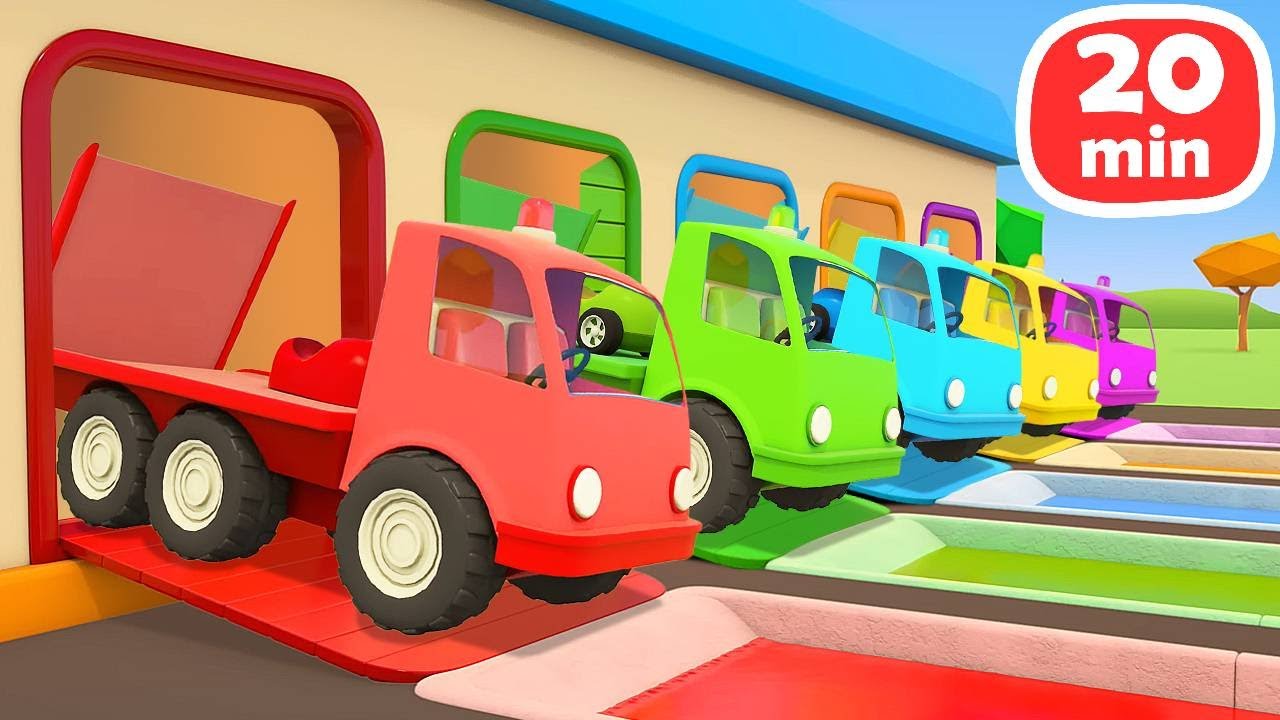 Helfer Autos Kompilation für Kinder. Die Rettungsfahrzeuge. Cartoon auf Deutsch