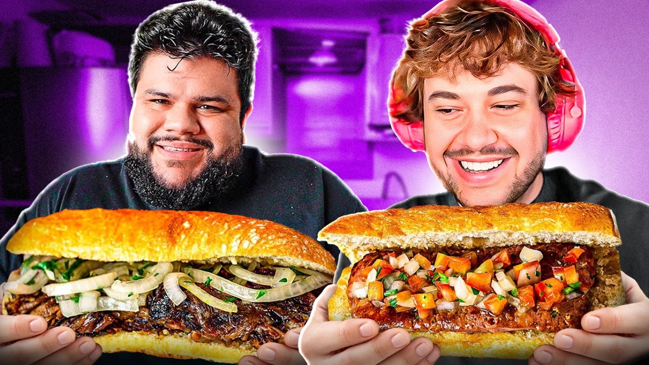 EXPERIMENTANDO O FAMOSO X-CHURRASCO DE RICO! 💸– React Thiago Quatroque