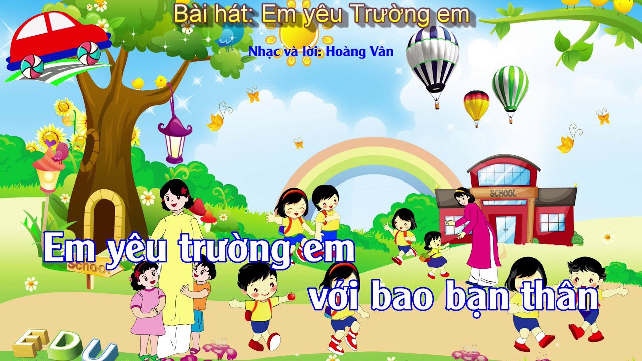 Tập bài hát lớp 3: Bài 8: Em yêu Trường em