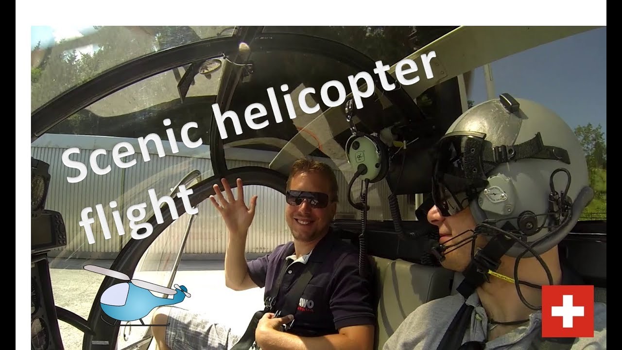 Schweizer 300 flight cockpit view