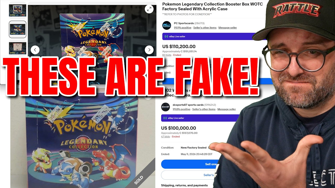 Мошенничество с поддельными бустерами Pokemon Legendary Collection на сумму 200 000 долларов.