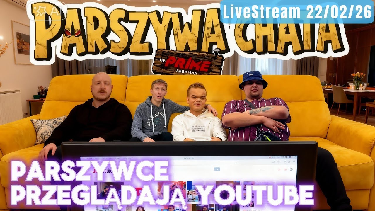 PARSZYWY YOUTUBE#parszywa #chata #noras #ludwiczek #petel #viralvideo #przeglądnażywo #live #stream