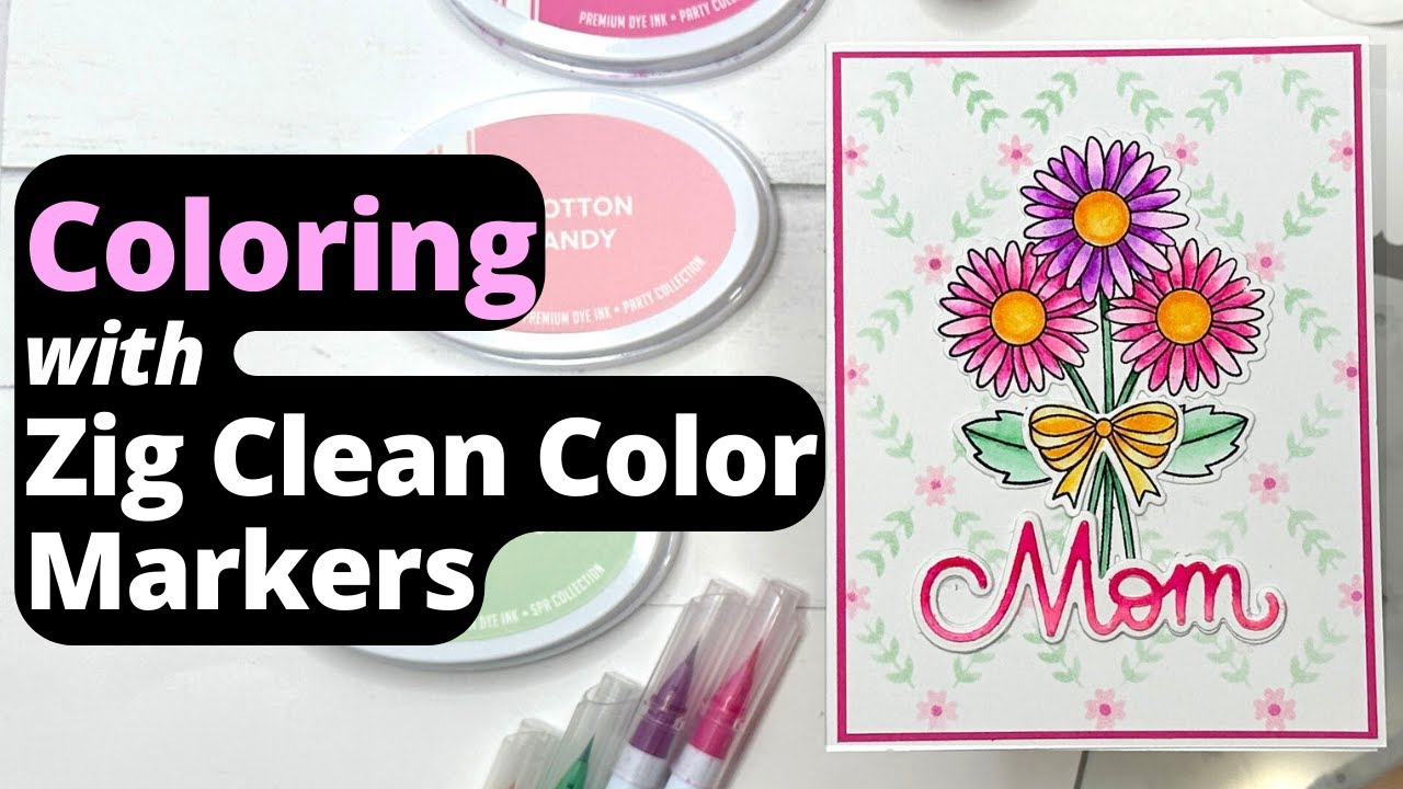 Coloring with Zig Clean Color Markers | Pretty Pink Posh