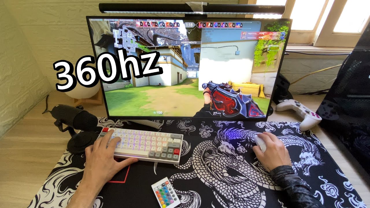 Assim é a sensação de jogar a 360hz no Valorant - POV