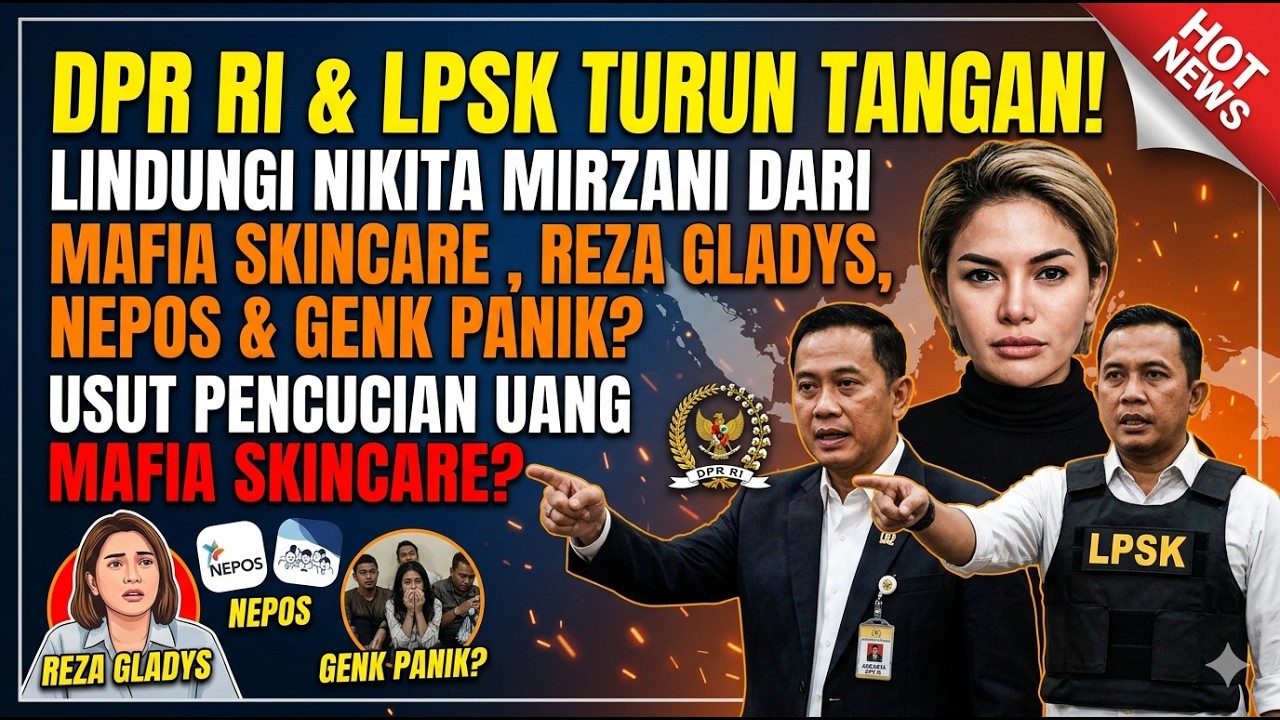 NIKITA MIRZANI BEBAS❓️ DILINDUNGI DPR RI USUT TUNTAS MAF14 SKINCARE, REZ4 GL4DYS & GENKNYA PANIK❓