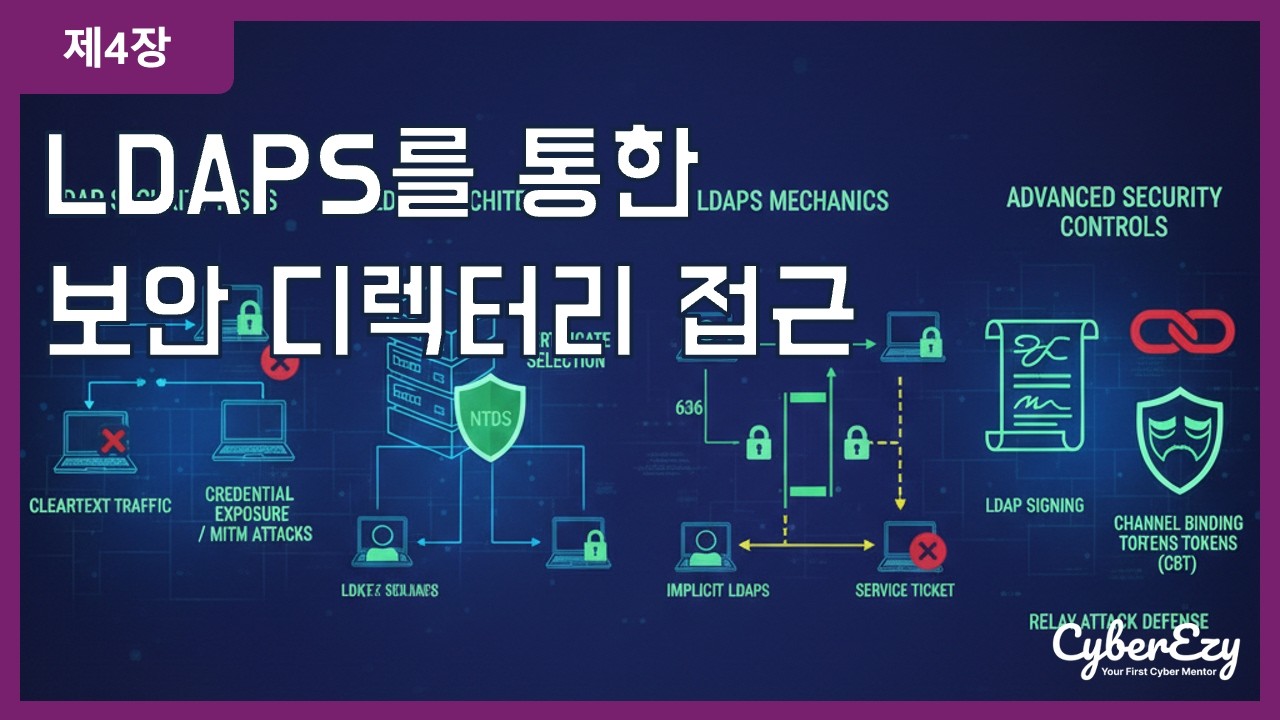 (사이버보안 강좌) 제4장. LDAPS를 통한 보안 디렉터리 접근 - Active Directory 환경을 위한 종합 보안 아키텍처