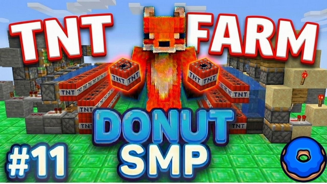 Donut SMP'de TNT FARMI ile ZENGİN OLMAK | B11 | ( 800m - 900m )