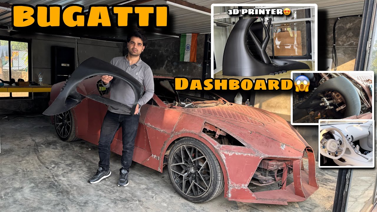 3D Printer Se Bugatti Ka Dashboard Banaya🔥😱