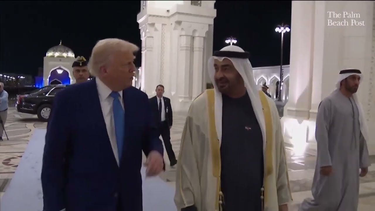 President Donald Trump arrives in Abu Dhabi for last leg of Middle East visits