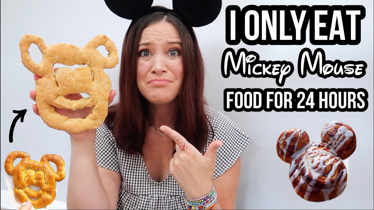 i ONLY EAT MICKEY MOUSE SHAPED FOODS for 24 hours | challenge.
