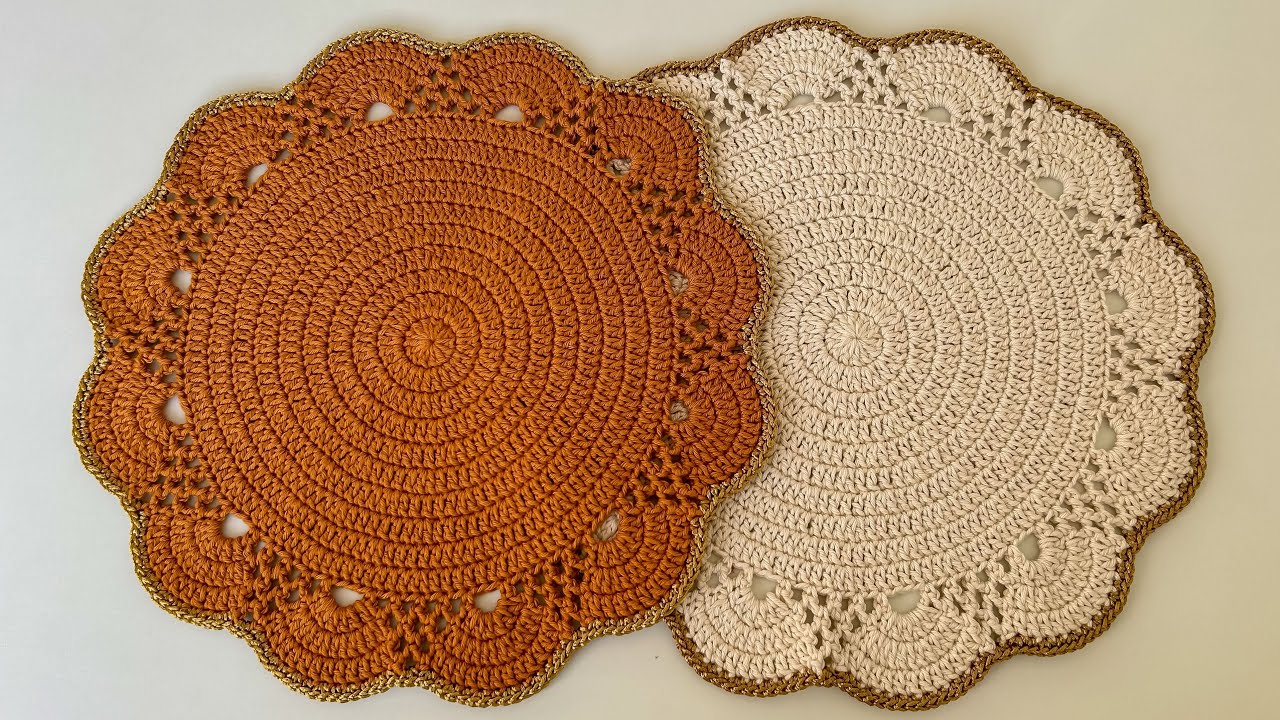 Crochet Sousplat / Neide's Sousplat in crochet step by step