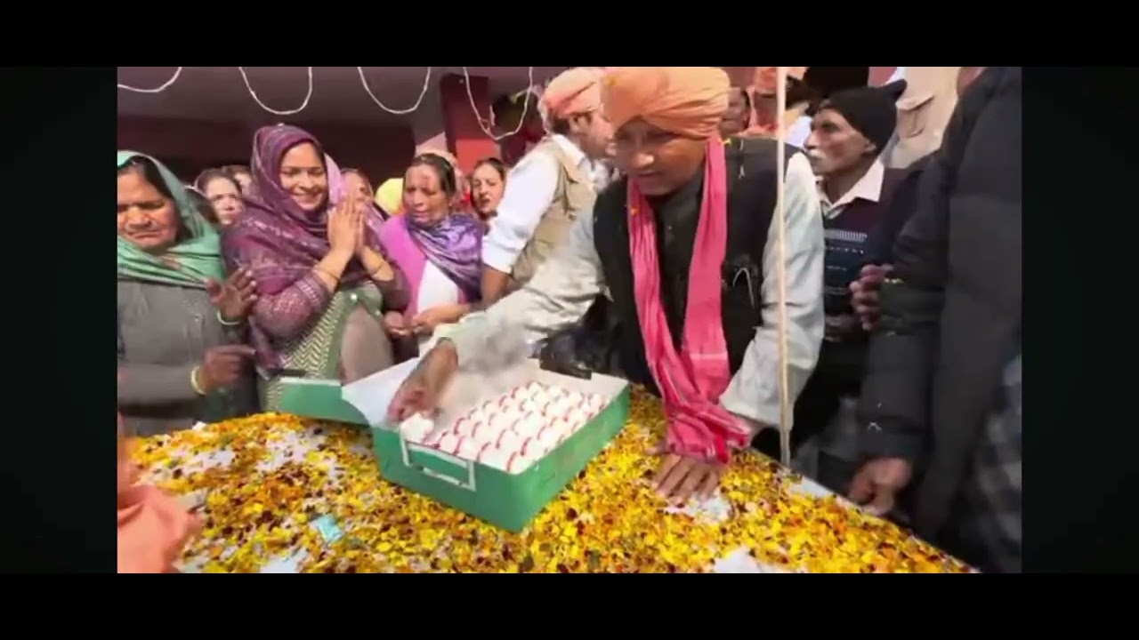 Nishan sahib udghatan by swami Jagdish Giri ji Maharaj ji Plouta sahib Ramgarh Jammu 💐🌹