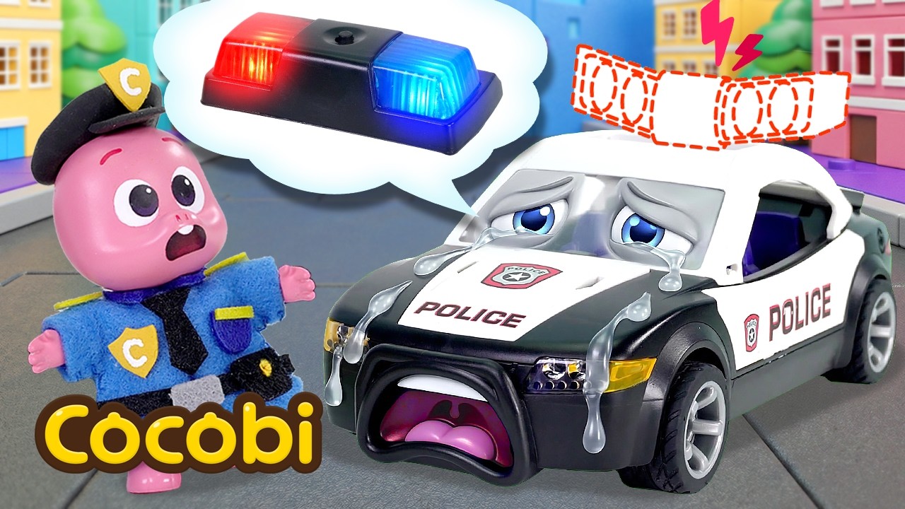 Where is My Police Siren? 🚨 | Kids Songs | Cocobi