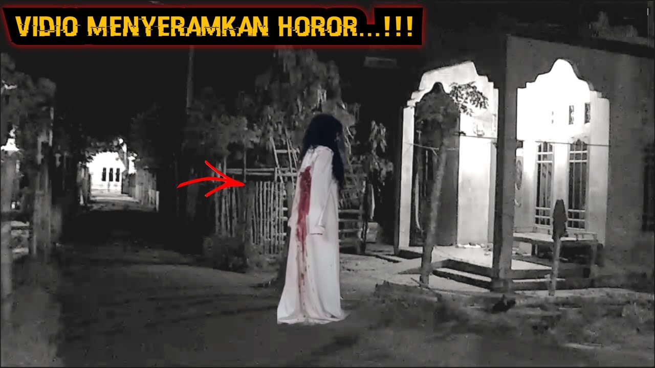 HOROR - VIDIO HANTU MENYERAMKAN PENAMPAKAN ARWAH KUNTILANAK DI RUMAH TEREKAM CCTV! Eksperimen cctv