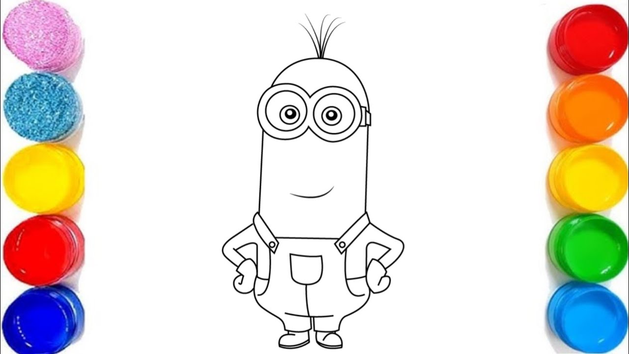 How To Draw A Minion | Drawing Minion Step By Step | Minion Drawing Easy For Kids And Toddlers #art 