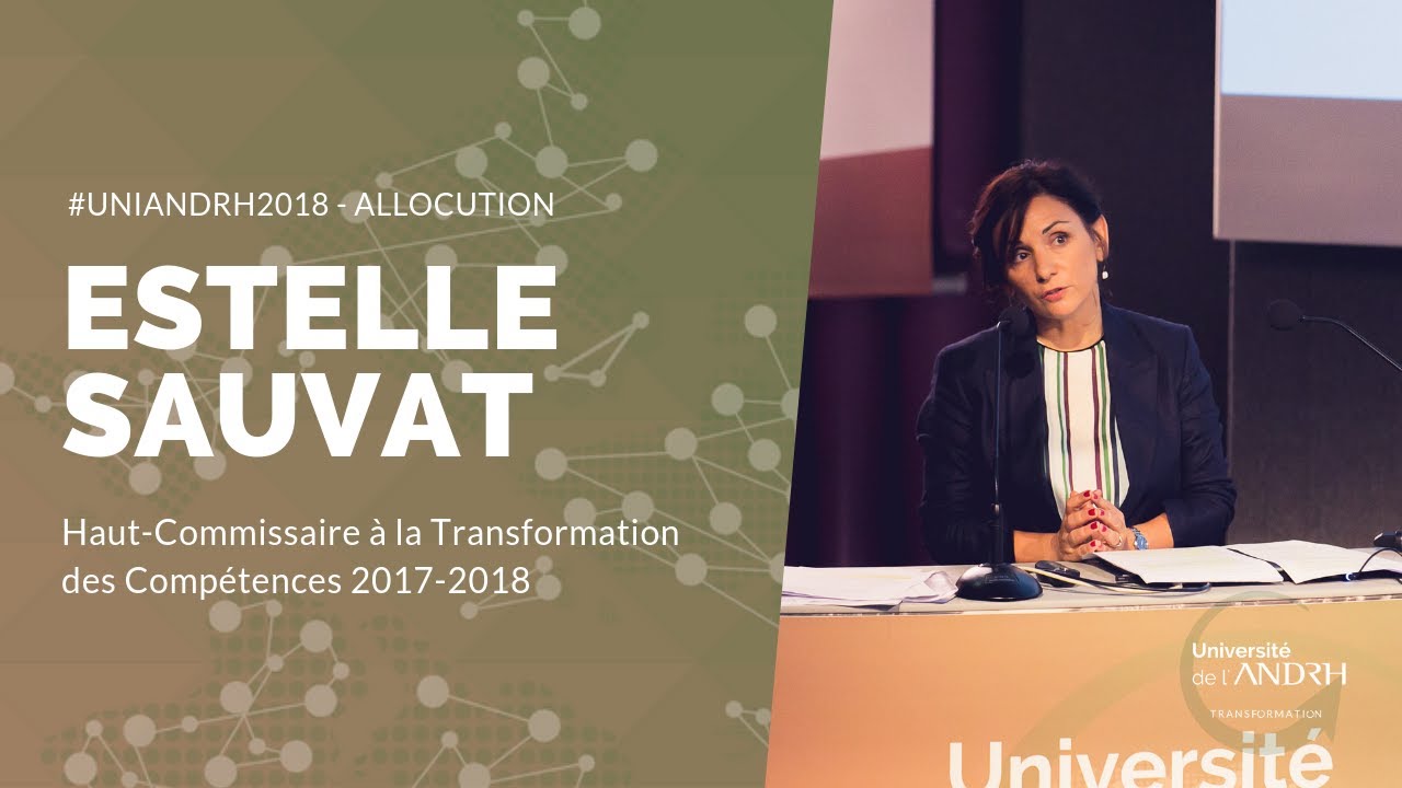 Estelle Sauvat - Haut-Commissaire à la Transformation des Compétences 2017-2018