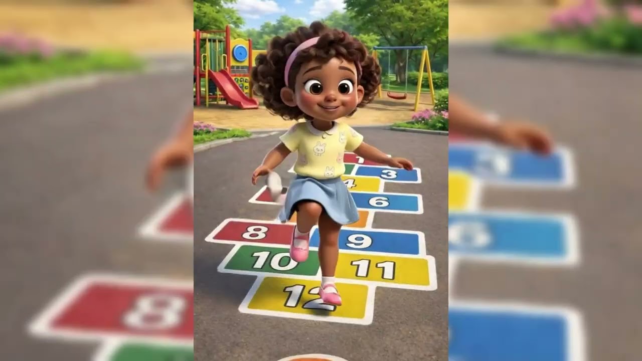 PULA PULA AMARELINHA 🎵🌈 Música Infantil Divertida | Brincadeira Educativa com Números