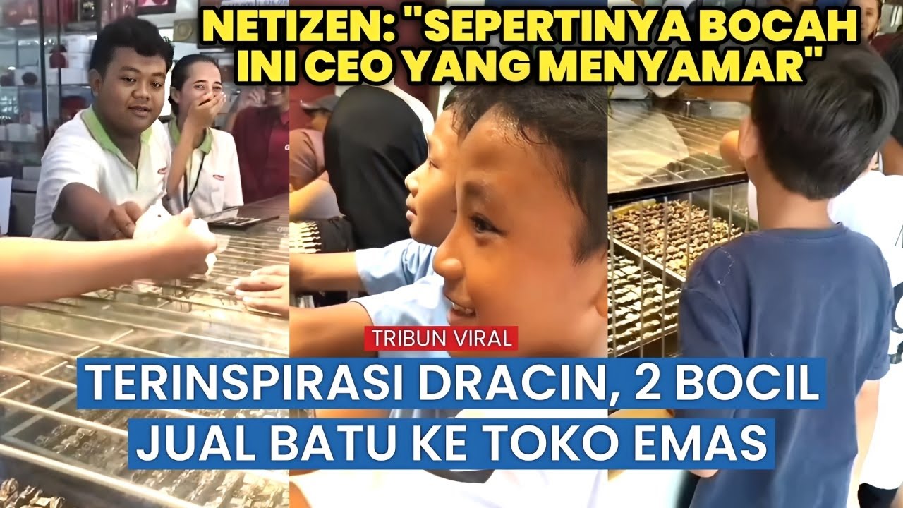 Bikin Ngakak, Terinspirasi Drama China, Bocah Coba Jual Batu Putih ke Toko Emas