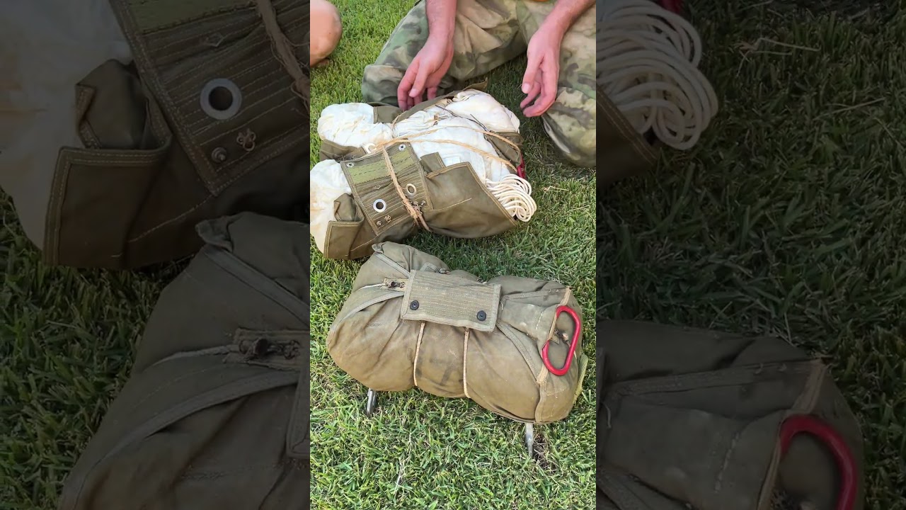 Reserve parachutes found on the drop zones of France - WWII American paratroopers