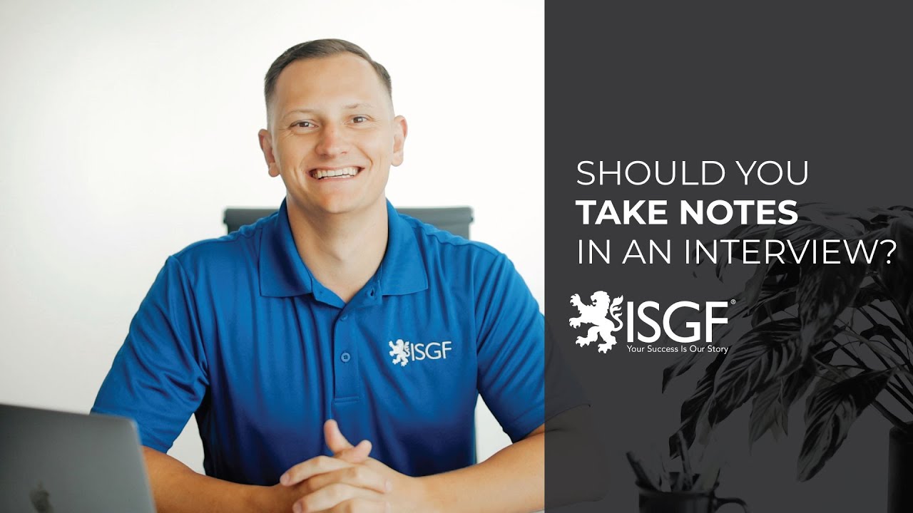Taking Notes During an Interview