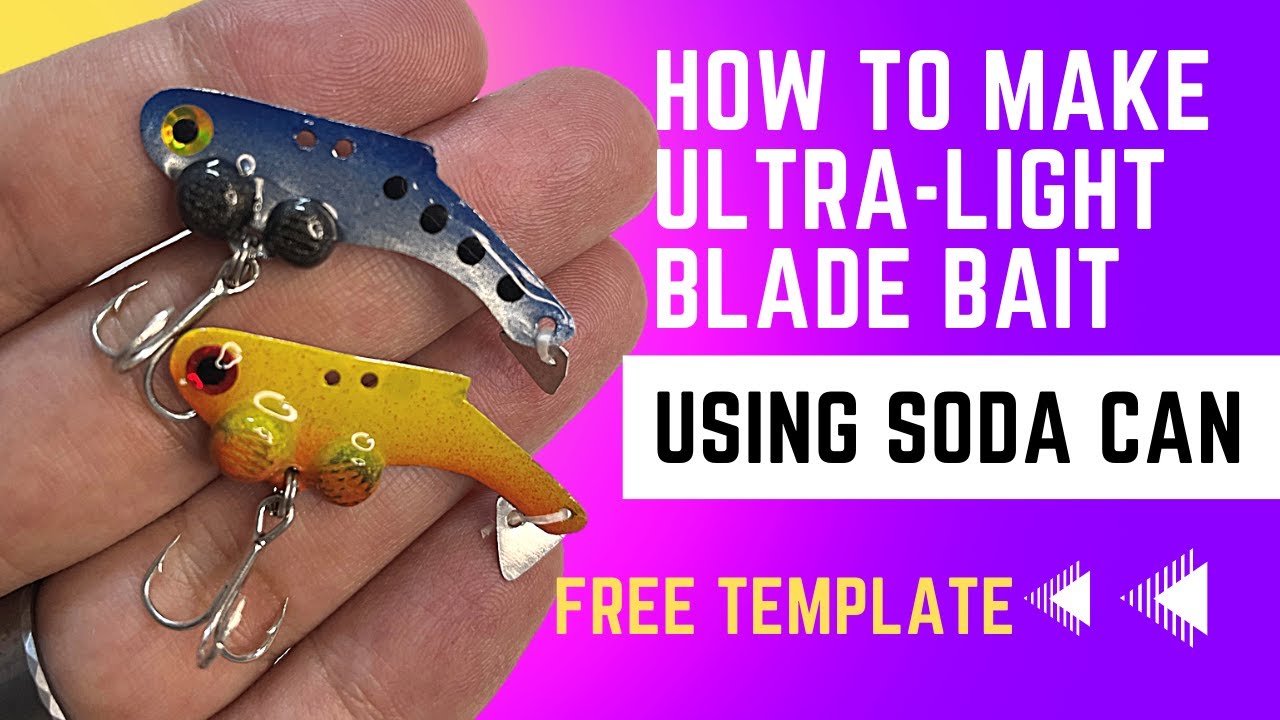Lure Making | Ultra-Light Blade Bait made from Soda Can with Free Template