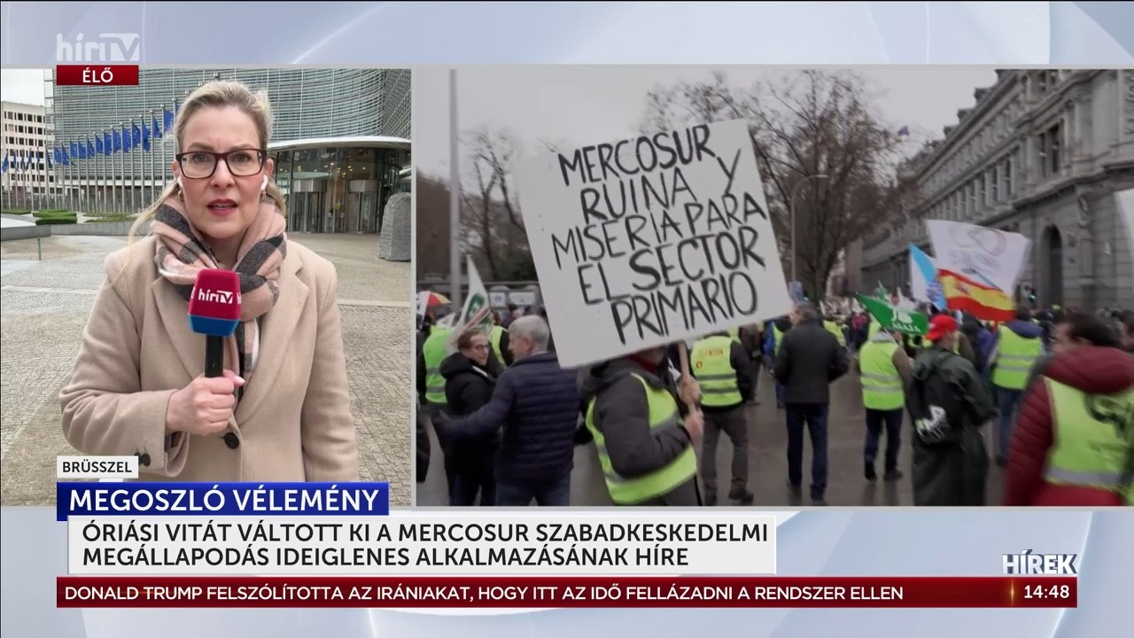 Óriási vitát váltott ki a Mercosur szabadkereskedelmi megállapodás ideiglenes alkalmazásának híre