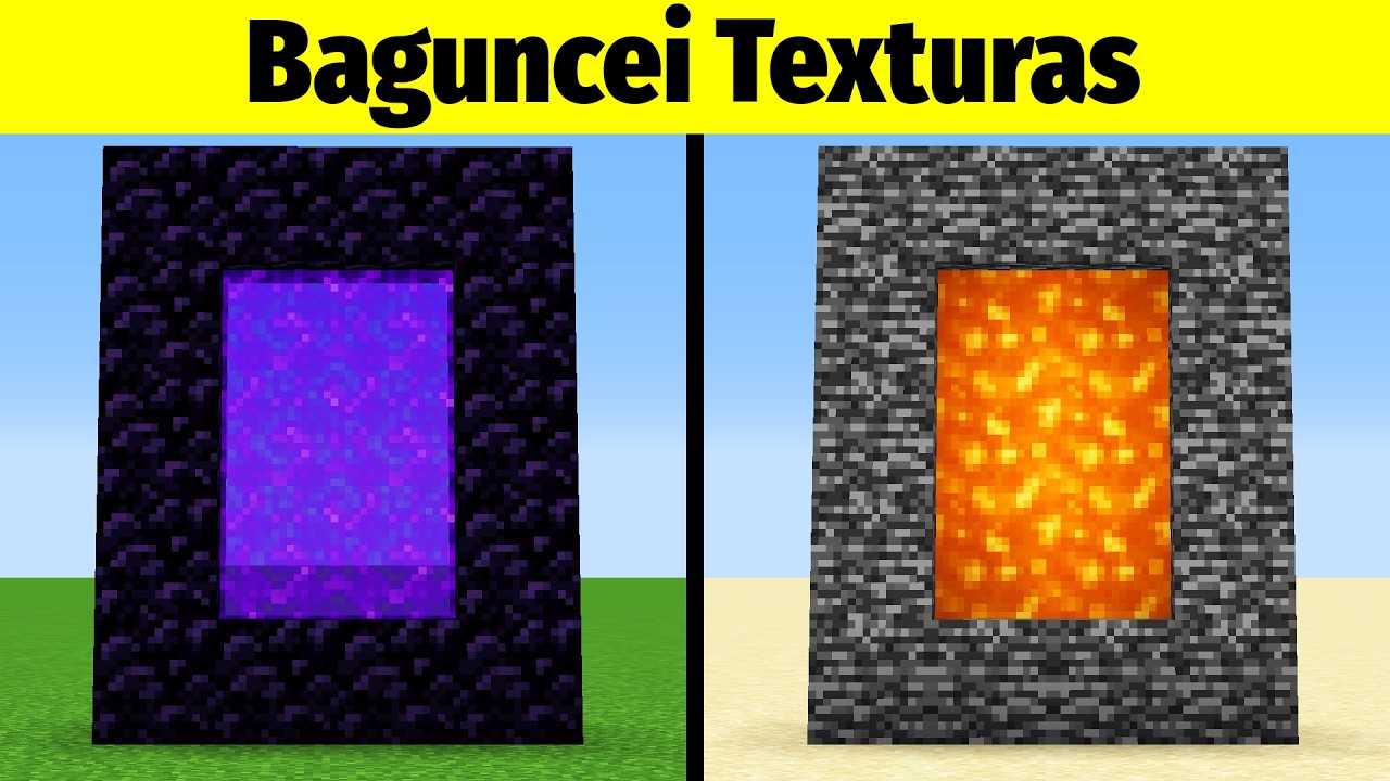 Baguncei as Texturas do Minecraft