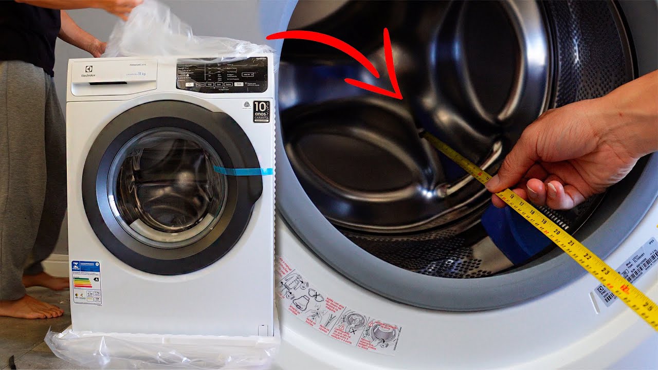 Unboxing Lavadora Electrolux LFE11 Medidas / Detalhes / 127v ou 220v