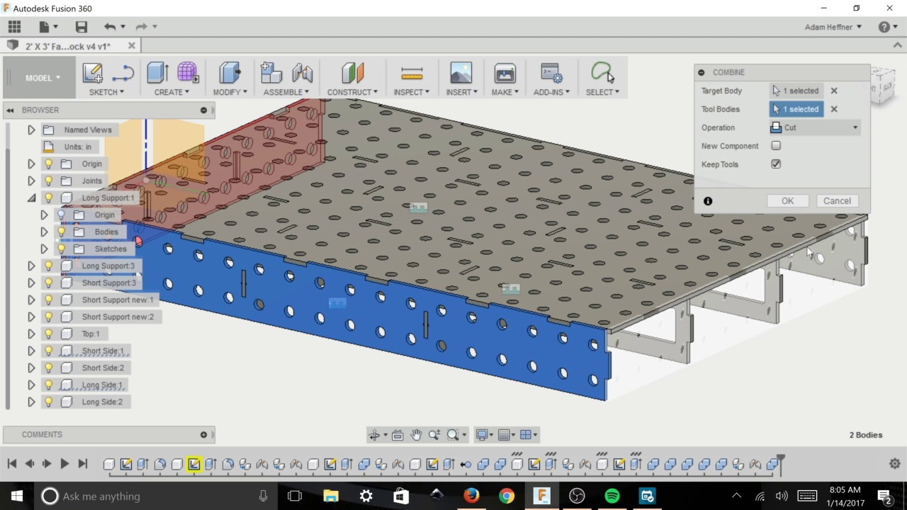 Tab and Slot Design Fusion 360