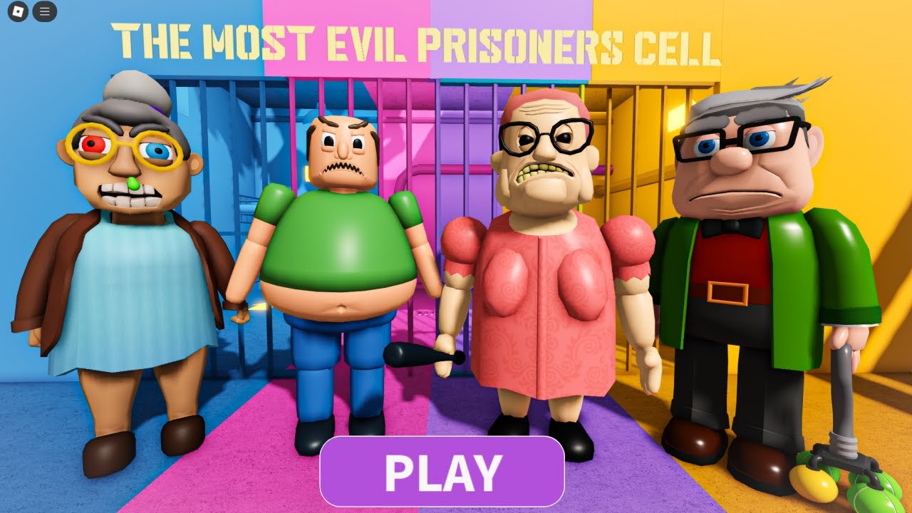 EVIL GRANDMA VS FAT GUY VS BARRA GRANNY VS EVIL GRANDPA? OBBY Full Gameplay