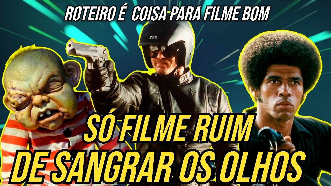 5 FILMES DOS ANOS 80 DE MACHUCAR OS OLHOS - R.O.T.O.R., Fome Animal e Outros Crimes. 😱🎬.