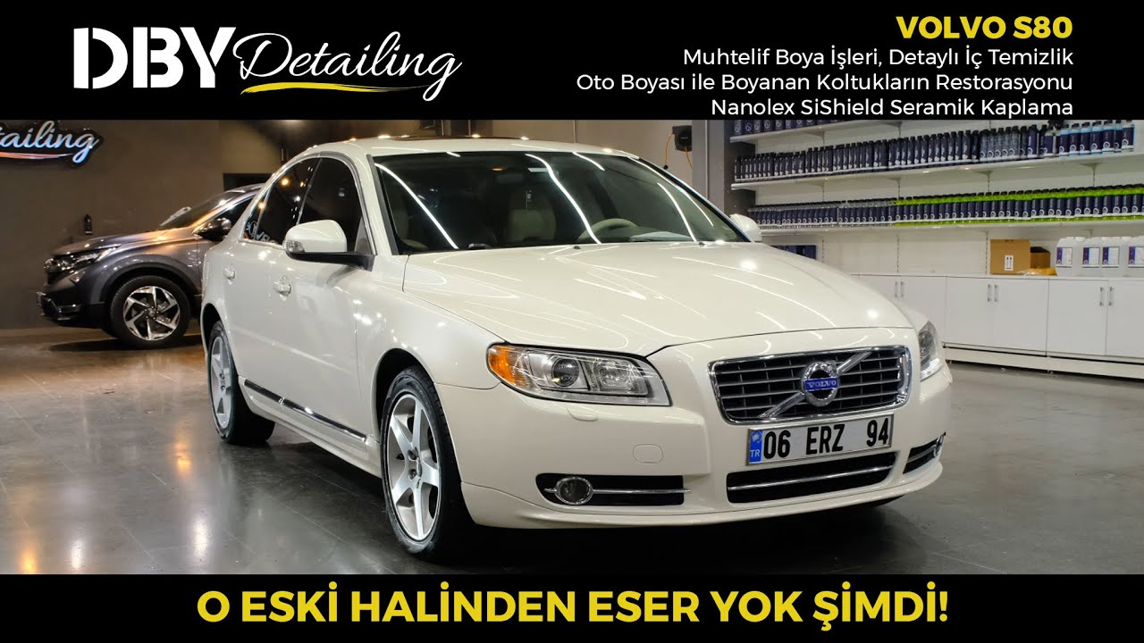 Öncesi-Sonrası Şaşırtacak Proje - Volvo S80 Muhtelif Boya, Deri Restorasyonu, Seramik Kaplama