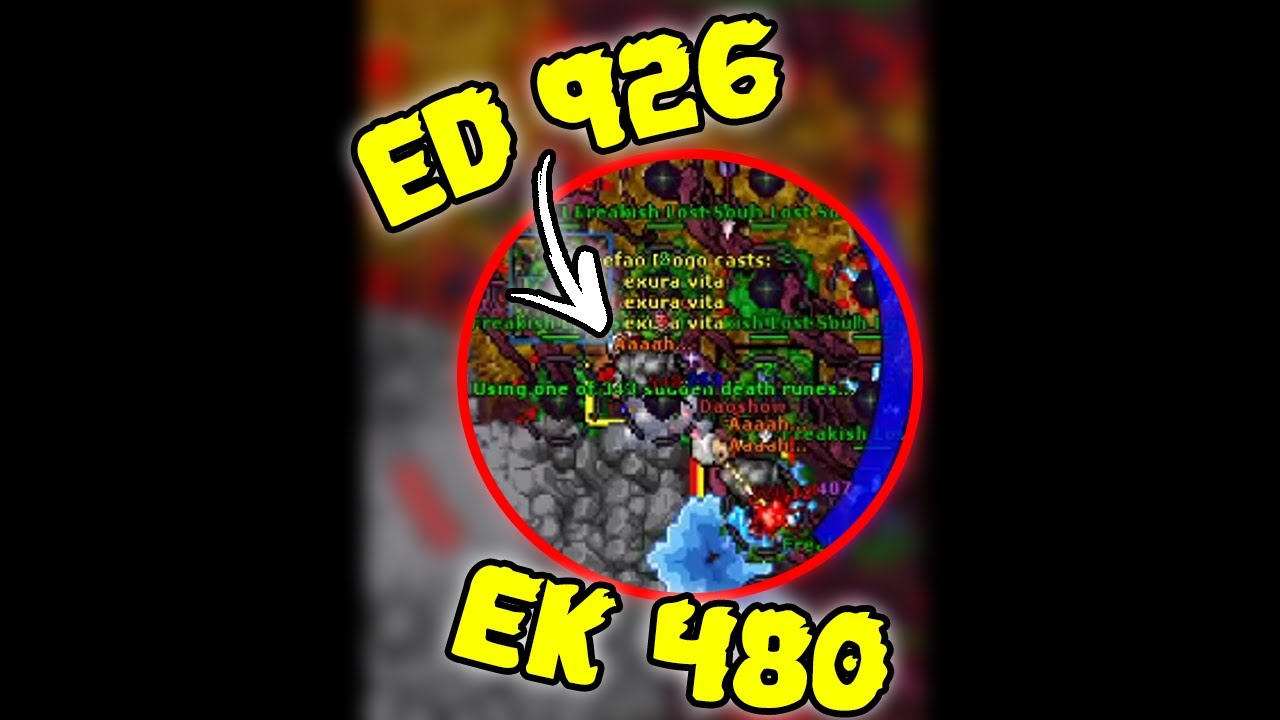 TIBIA INSANE PVP!  [ED 926 vs EK 480]  WHO WINS?