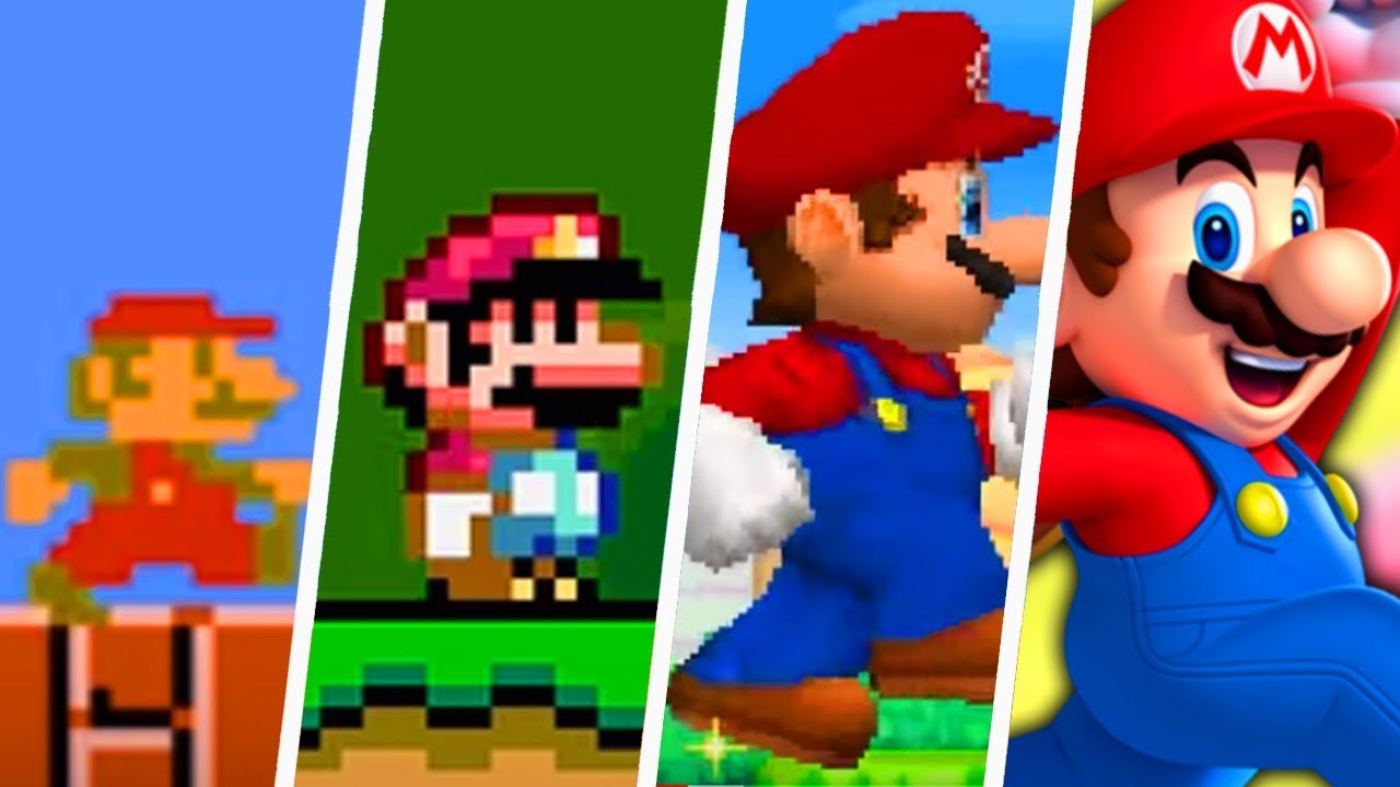 Evolution of First Levels in 2D Super Mario Games (1985 - 2019)