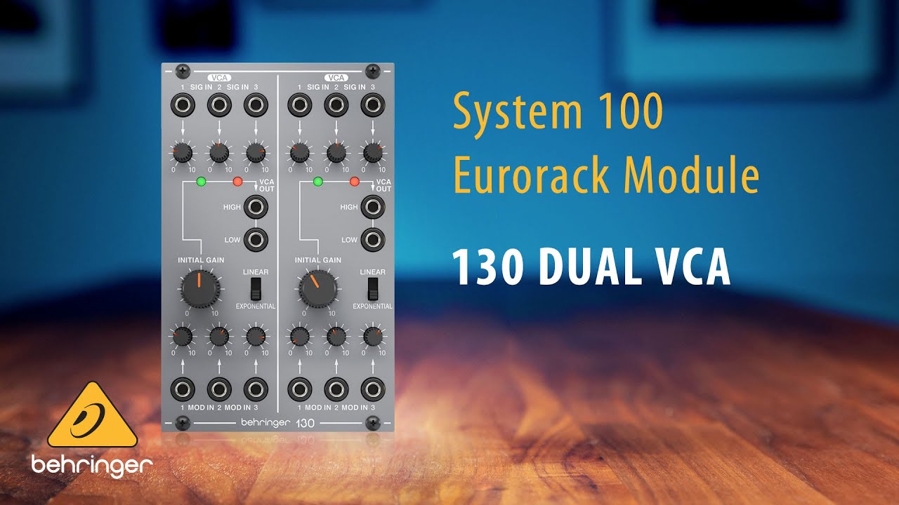 Behringer System 100 &ndash; 130 Dual VCA Eurorack Module