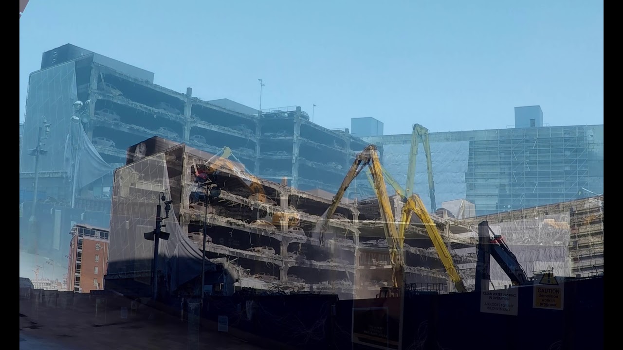 Demolition of the Liverpool arena car park (timelapse)