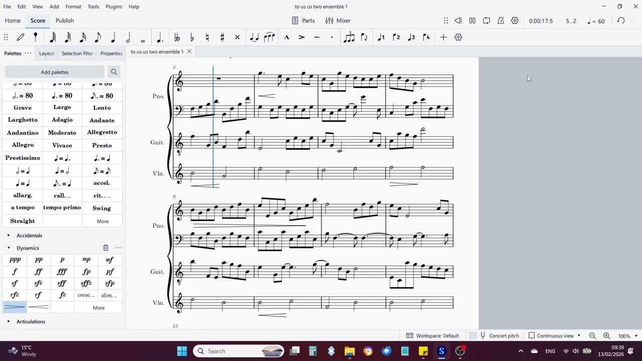 Duet and Trio by yours truly
