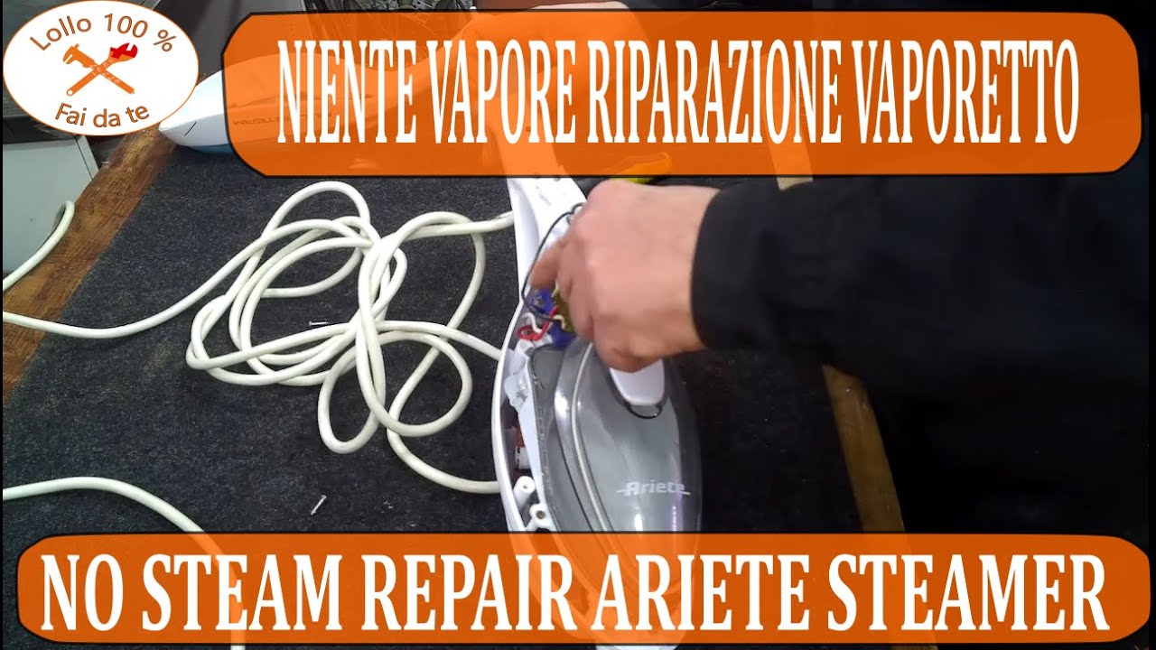 NIENTE VAPORE RIPARAZIONE VAPORETTO ARIETE 10 IN 1
