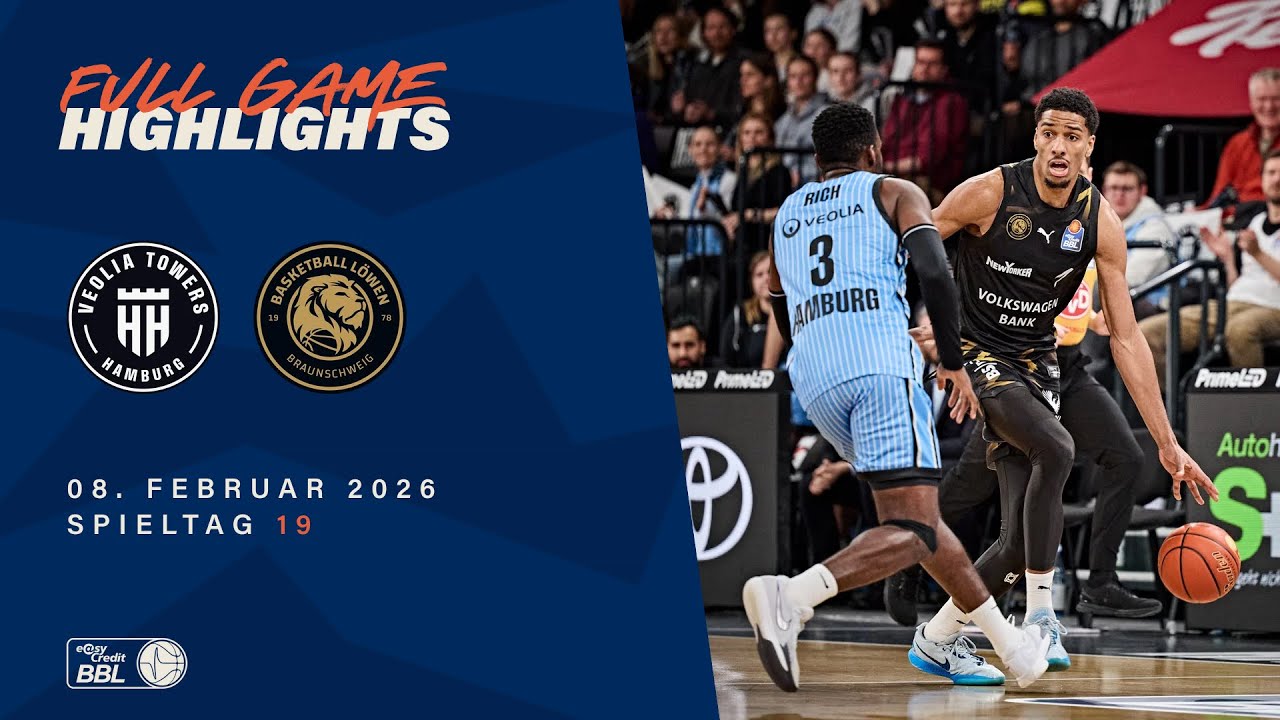Veolia Towers Hamburg vs. Basketball Löwen Braunschweig - Full Game Highlights - Spieltag 19, 25/26