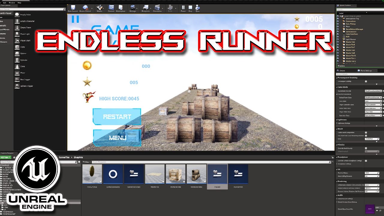 Working on endless runner mobile game