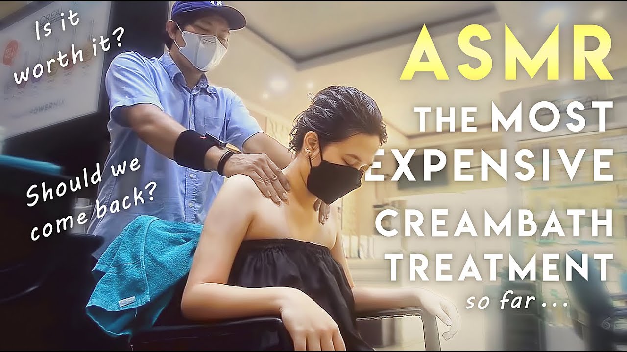 ASMR The MOST EXPENSIVE Creambath Treatment「we've ever had so far」