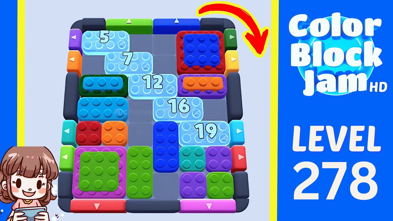 Color Block Jam Level 278 Solution Walkthrough