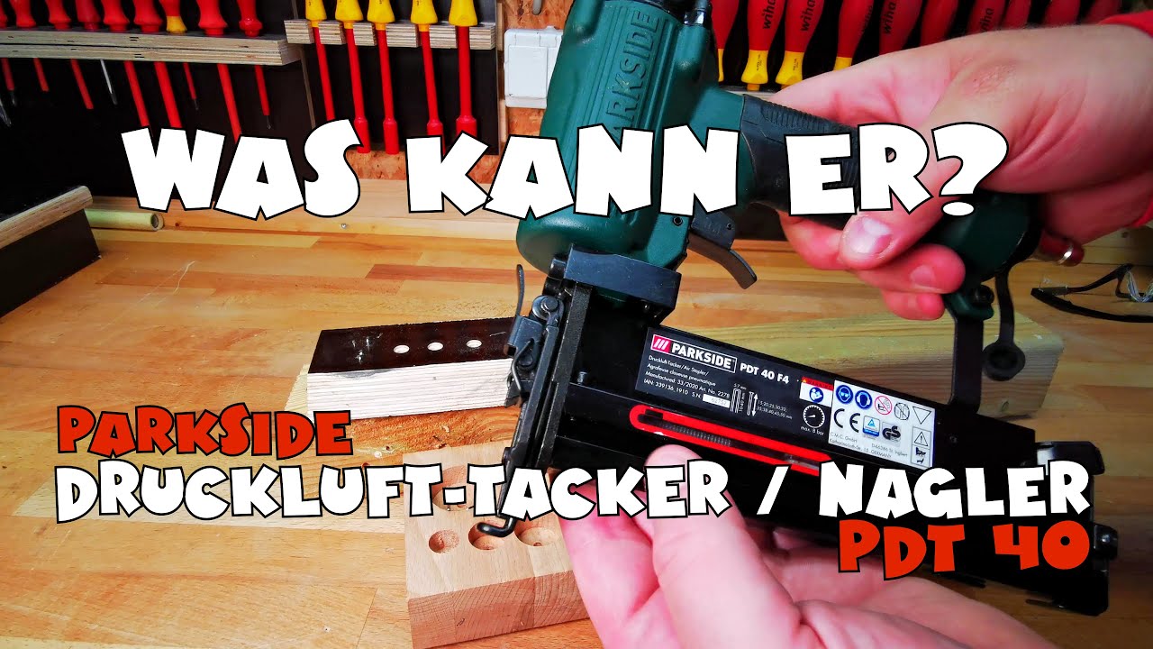 Power oder Flower - PARKSIDE® Druckluft-Tacker-Set PDT 40