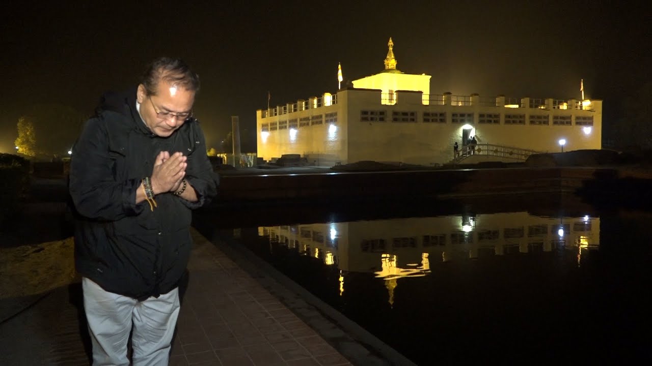 लुम्बिनीमा नेपाल एकयान मैत्री संस्था द्वारा बुद्ध पूजा गरेको  २०७५/०९/२५