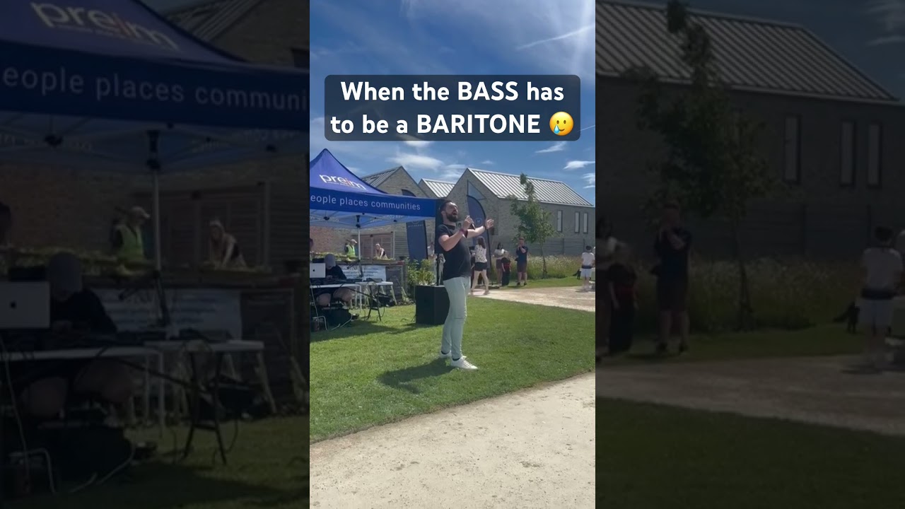 When the BASS has to be a BARITONE 🥲 #bass #BassSinger #Singing #BassVoice #musicaltheatre #LowBass